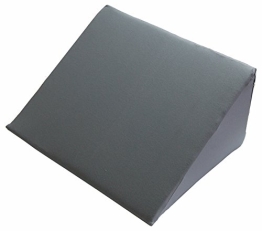 beties Big Comfy Keilkissen Q1 + Bezug ca. 62x49x30 cm reine Jersey Baumwolle entlastet die Bandscheibe beim Sitzen und Liegen Farbe Grau - 1