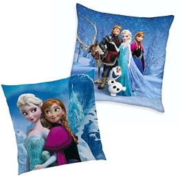 Disney Eiskönigin Frozen - Kinder Kissen Dekokissen Cristal 40x40cm - 1